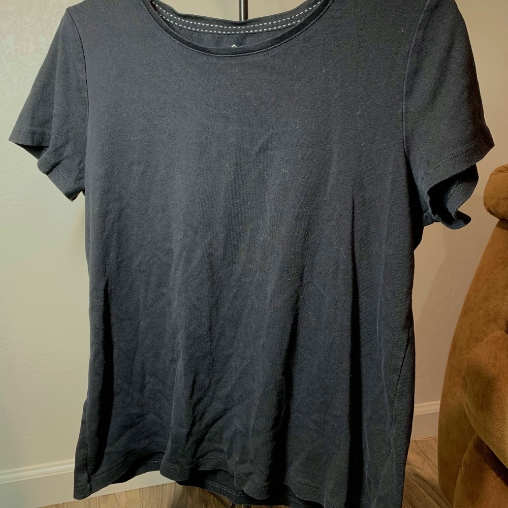 St. John's Bay Classic Black Tee